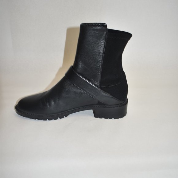 Stuart Weitzman City Buckle Bootie Black 5050 Size 7 - Picture 4 of 10